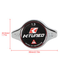 Load image into Gallery viewer, Brand New JDM 1.3bar 9mm K-TUNED Chrome Racing Cap High Pressure Radiator Cap For Universal