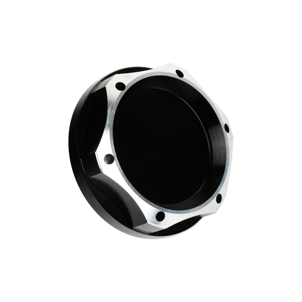 Brand New Nissan Black Engine Oil Cap With Real Carbon Fiber Silver Nismo Sticker Emblem