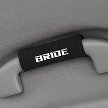 Load image into Gallery viewer, BRAND NEW UNIVERSAL JDM Bride Black Suede Roof Safety Handle Ceiling Handrail Cover Pull Handle Racing