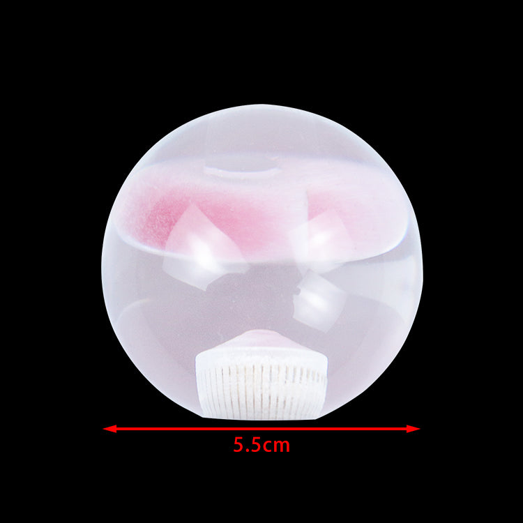 Brand New Universal Round Ball Heart Pink Crystal Clear Manual Gear Shift Knob Shifter M8 M10 M12