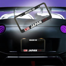 Load image into Gallery viewer, Brand New Universal 1PCS JDM MADE IN JAPAN ABS Plastic Black License Plate Frame