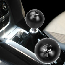 Load image into Gallery viewer, BRAND NEW UNIVERSAL JDM THE PUNISHER 6 SPEED Aluminum Black Round Ball Manual Gear Stick Shift Knob M8 M10 M12