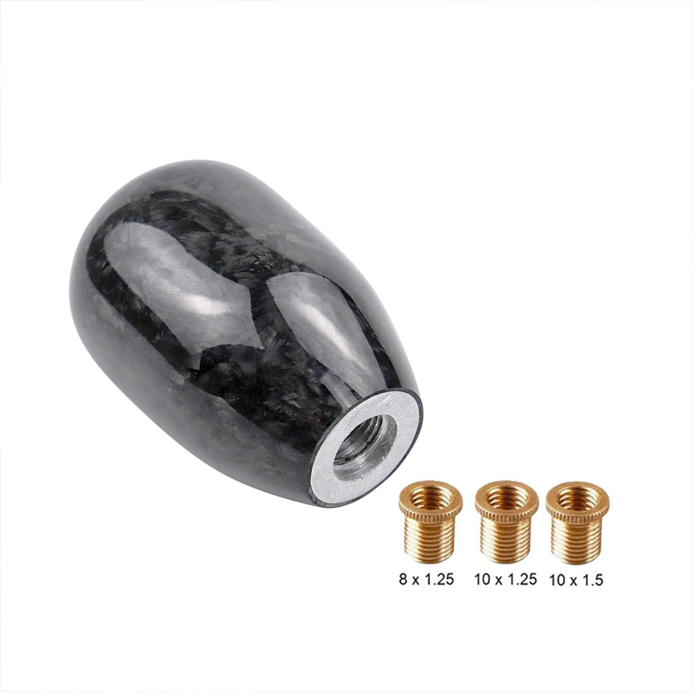 Brand New Universal Forge Real Carbon Fiber Car Gear Stick Shift Knob For MT Manual M12 M10 M8