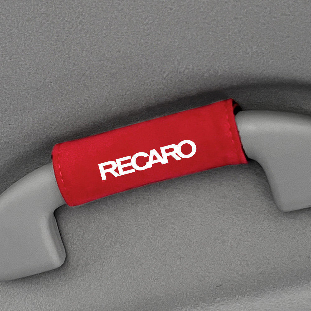 BRAND NEW UNIVERSAL JDM Recaro Red Suede Roof Safety Handle Ceiling Handrail Cover Pull Handle Racing