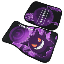 Load image into Gallery viewer, Brand New 4PCS UNIVERSAL POKEMON GENGAR Fabric Car Floor Mats Interior Carpets