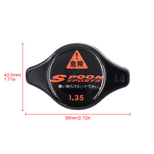 Load image into Gallery viewer, Brand New JDM 1.3bar 9mm Spoon Sports Black Racing Cap High Pressure Radiator Cap