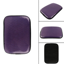 Load image into Gallery viewer, BRAND NEW UNIVERSAL CARBON FIBER PURPLE Car Center Console Armrest Cushion Mat Pad Cover