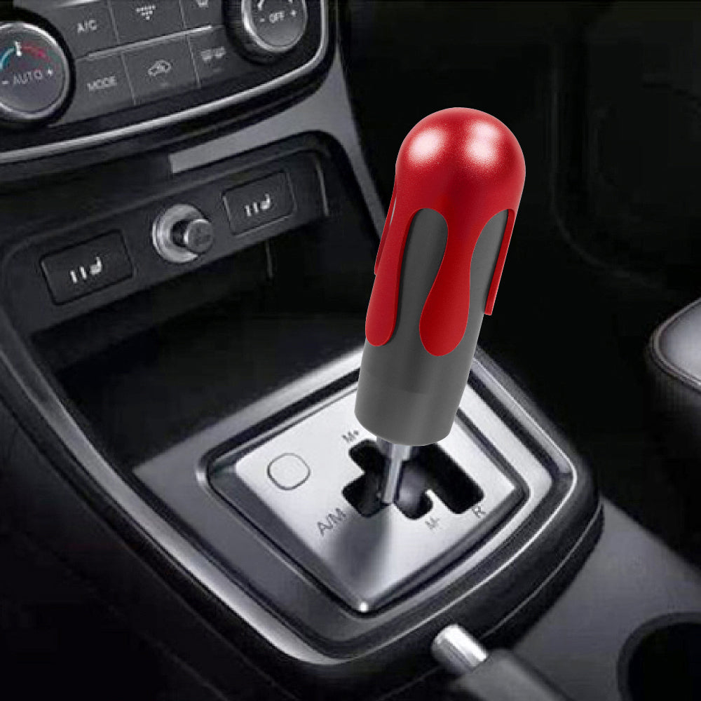 Brand New Universal Ice Cream Aluminum Black Red Manual Car Gear Shift Knob Stick Shifter M8 M10 M12