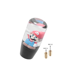 Load image into Gallery viewer, Brand New Universal Super Mario Character Crystal Clear Stick Car Manual Gear Shift Knob Shifter Lever Cover