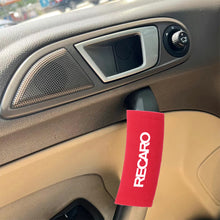 Load image into Gallery viewer, BRAND NEW UNIVERSAL JDM Recaro Red Suede Roof Safety Handle Ceiling Handrail Cover Pull Handle Racing