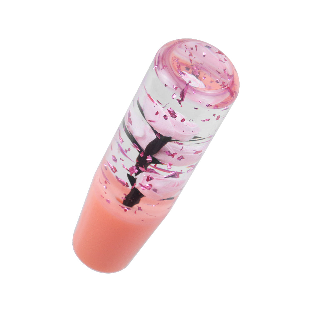 Brand New Universal 150mm Sakura Pink Glitter Rose Flowers Manual Car Gear Stick Shift Knob M8 M10 M12