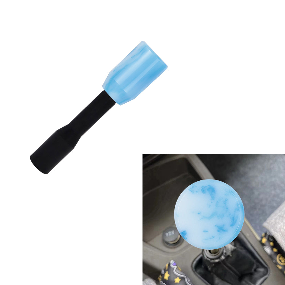 Brand New Universal JDM BLUE 6CM Marble Style Stick Manuel Gear Stick Shift Knob M8 M10 M12 & Black Shifter Extender Extension