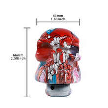 Load image into Gallery viewer, Brand New Universal V2 Skull Head Style Design Car Manual Stick Shifter Gear Shift Knob M8 M10 M12