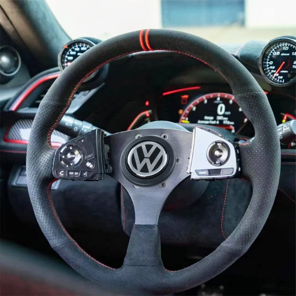 Brand New Universal Volkswagen Car Horn Button Black Steering Wheel Center Cap