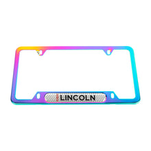 Load image into Gallery viewer, Brand New Universal 1PCS Lincoln Neo Chrome Metal License Plate Frame