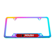 Load image into Gallery viewer, Brand New Universal 1PCS ROUSH Performance Neo Chrome Metal License Plate Frame