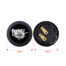 Load image into Gallery viewer, Brand New Universal Blitz Car Horn Button Black Steering Wheel Center Cap