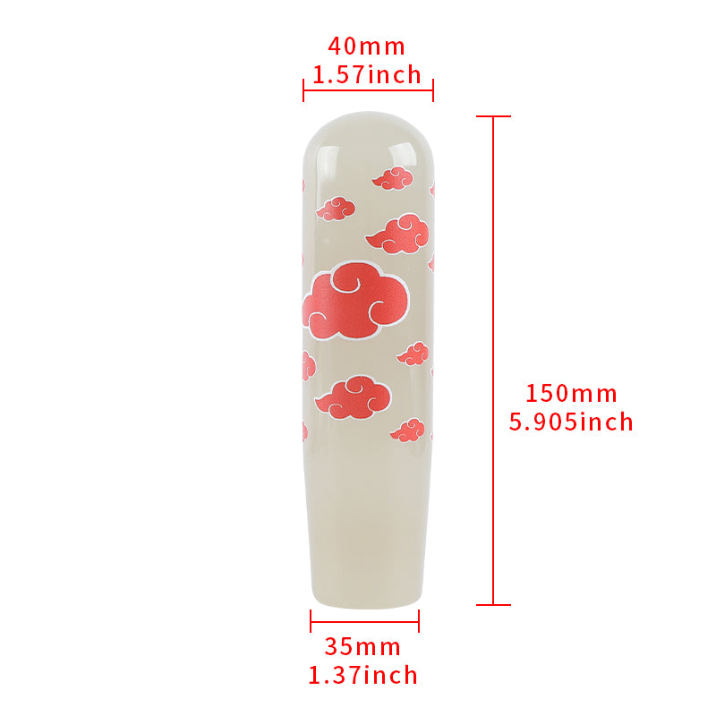 Brand New 15CM NARUTO AKATSUKI CLOUD Universal Glow In the Dark Blue Manual Long Stick Shift Knob M8 M10 M12 Adapter