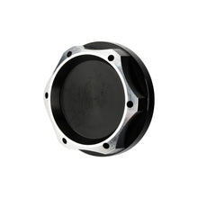 Load image into Gallery viewer, Brand New Nissan Black Engine Oil Cap With Real Carbon Fiber Black Domo Sticker Emblem