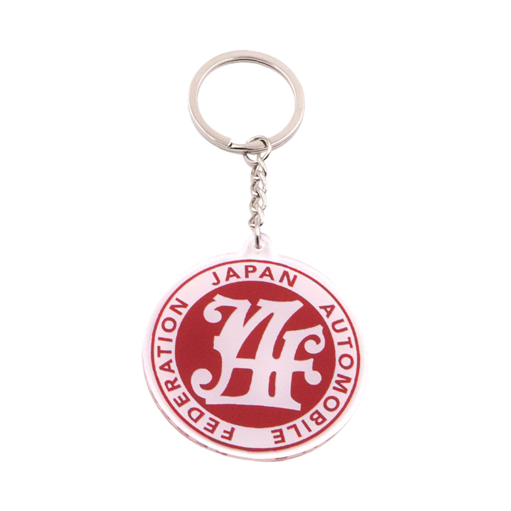 BRAND NEW RED JAF JAPAN AUTOMOBILE FEDERATION KEYCHAIN JDM Racing Car Styling Keychain Drift Key Phone Holder