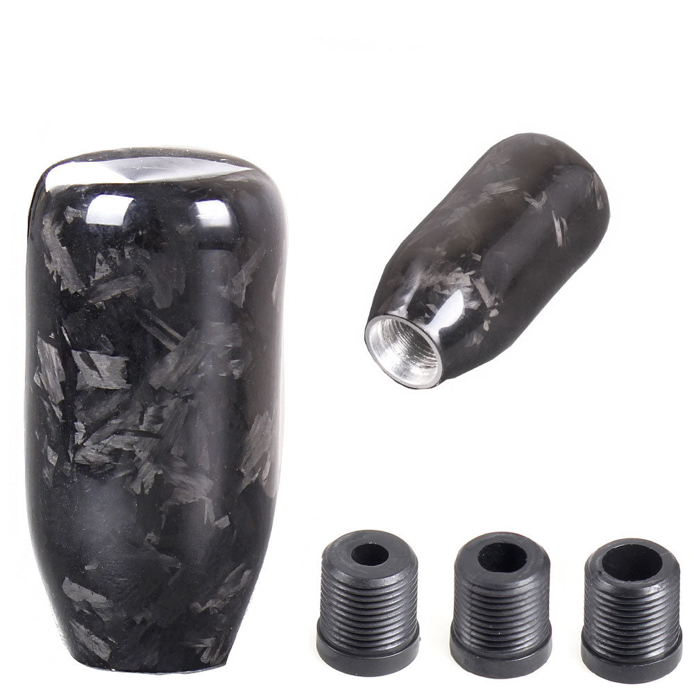 Brand New Universal V5 Forge Real Carbon Fiber Car Gear Stick Shift Knob For MT Manual M12 M10 M8