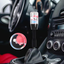 Load image into Gallery viewer, Brand New Universal Acrylic Clear Crystal Super Mario Bros Manuel Gear Stick Shift Knob M8 M10 M12 &amp; Black Shifter Extender Extension