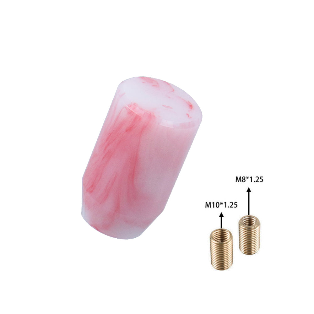 Brand New JDM Universal Red 6CM Marble Style Stick Manual Gear Shift Knob Shifter M8 M10 M12