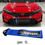 Brand New Bride Racing High Strength Blue Tow Towing Strap Hook For Front / REAR BUMPER JDM