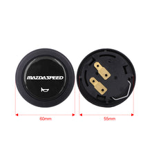 Load image into Gallery viewer, Brand New Universal Mazdaspeed Car Horn Button Black Steering Wheel Center Cap