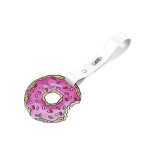 Load image into Gallery viewer, Brand New The Simpsons Sprinkled Donut JDM TSURIKAWA Ring Subway Train Bus Handle White Strap Charm Drift