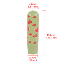 Load image into Gallery viewer, Brand New 15CM NARUTO AKATSUKI CLOUD Universal Glow In the Dark Green Manual Long Stick Shift Knob M8 M10 M12 Adapter