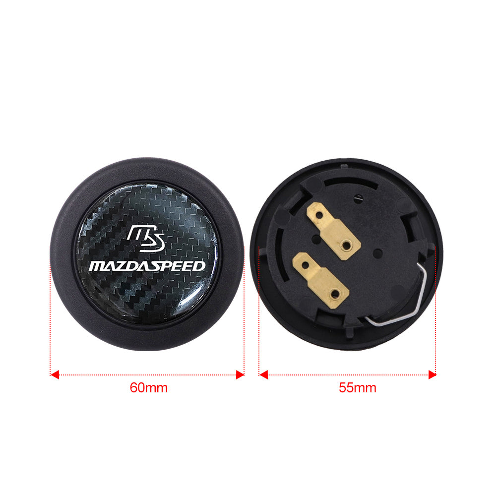 Brand New Universal Mazdaspeed Car Horn Button Black Steering Wheel Center Cap