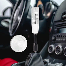 Load image into Gallery viewer, Brand New JDM Glitter White Rose Flowers Manuel Gear Stick Shift Knob M8 M10 M12 &amp; Black Shifter Extender Extension