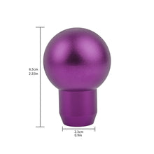 Load image into Gallery viewer, BRAND NEW UNIVERSAL MOMO Racing Universal Purple Aluminum Round Shift Knob Lever Knob M8 M10 M12