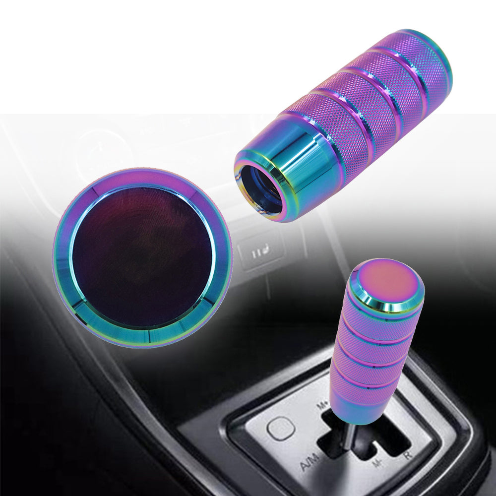 Brand New Universal Frosted Neo Chrome Aluminum Manuel Gear Stick Shift Knob Shifter M8 M10 M12