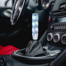 Load image into Gallery viewer, Brand New Universal 20CM VIP 200mm Transparent Manual Neo Chrome Twist Crystal Bubble Racing Gear Shift Knob