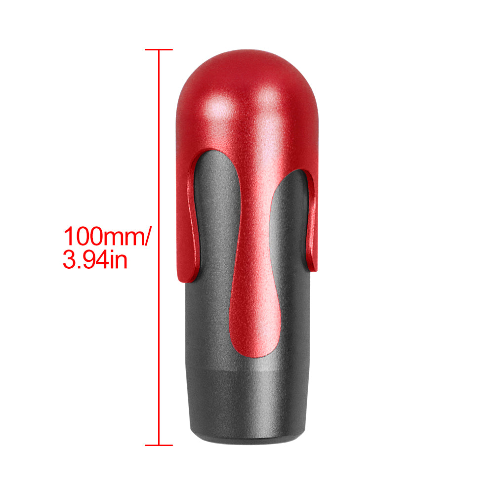 Brand New Universal Ice Cream Aluminum Black Red Manual Car Gear Shift Knob Stick Shifter M8 M10 M12