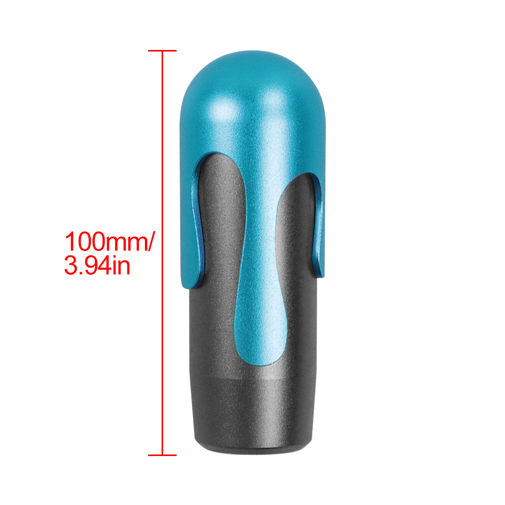 Brand New Universal Ice Cream Aluminum Black Blue Manual Car Gear Shift Knob Stick Shifter M8 M10 M12