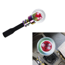 Load image into Gallery viewer, Brand New Universal Acrylic Clear Crystal Red Rose Flower Ball Manuel Gear Stick Shift Knob M8 M10 M12 &amp; Black Shifter Extender Extension