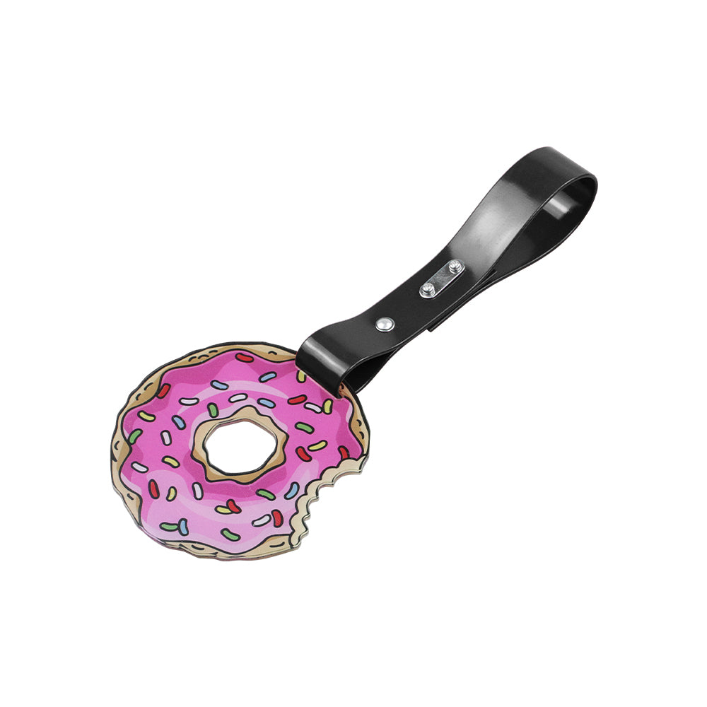 Brand New The Simpsons Sprinkled Donut JDM TSURIKAWA Ring Subway Train Bus Handle Black Strap Charm Drift