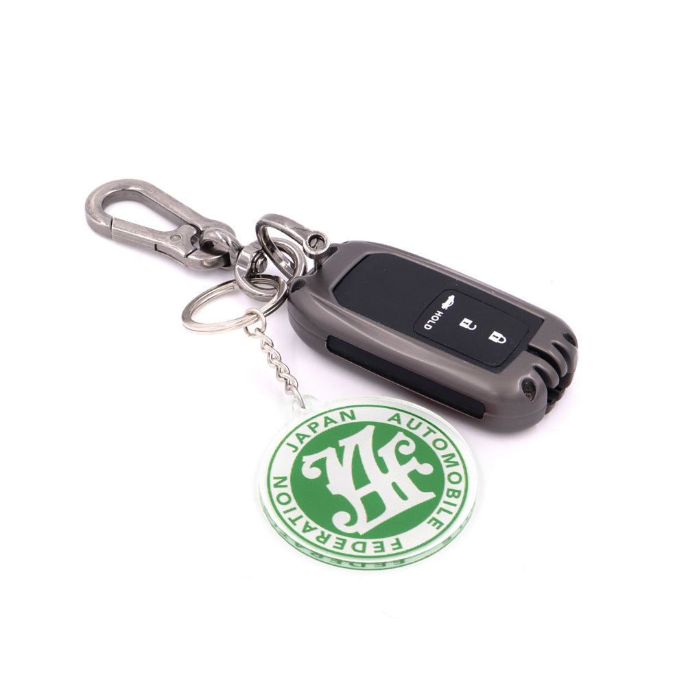 BRAND NEW GREEN JAF JAPAN AUTOMOBILE FEDERATION KEYCHAIN JDM Racing Car Styling Keychain Drift Key Phone Holder