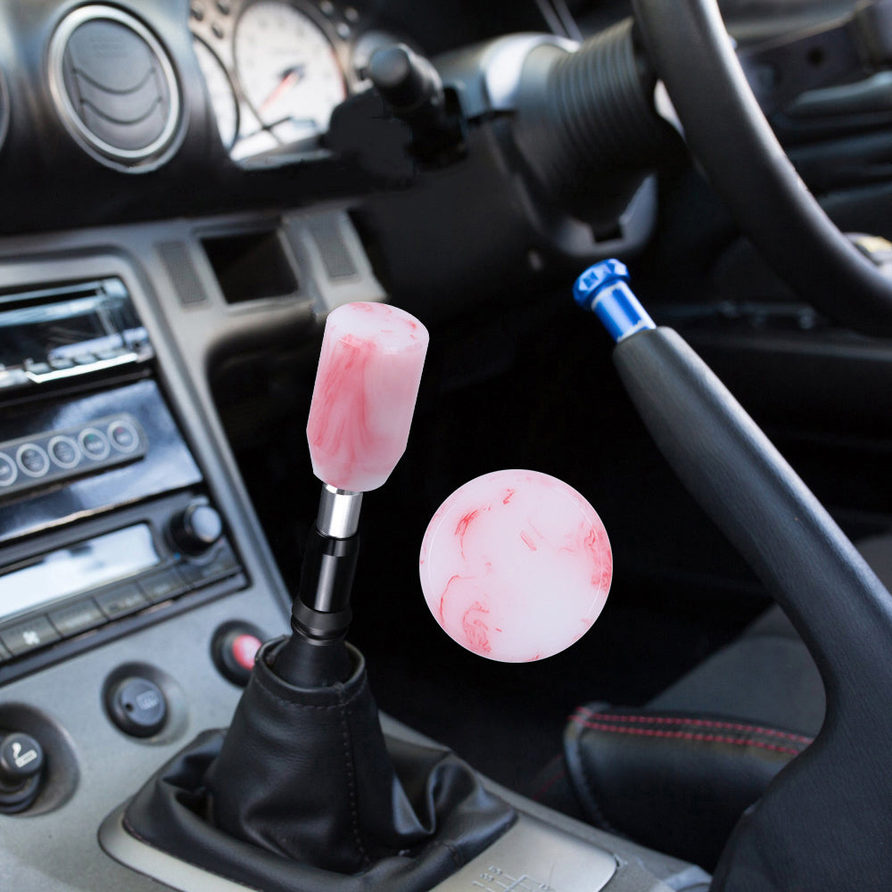 Brand New Universal JDM RED 6CM Marble Style Stick Automatic Transmission Racing Gear Shift Knob