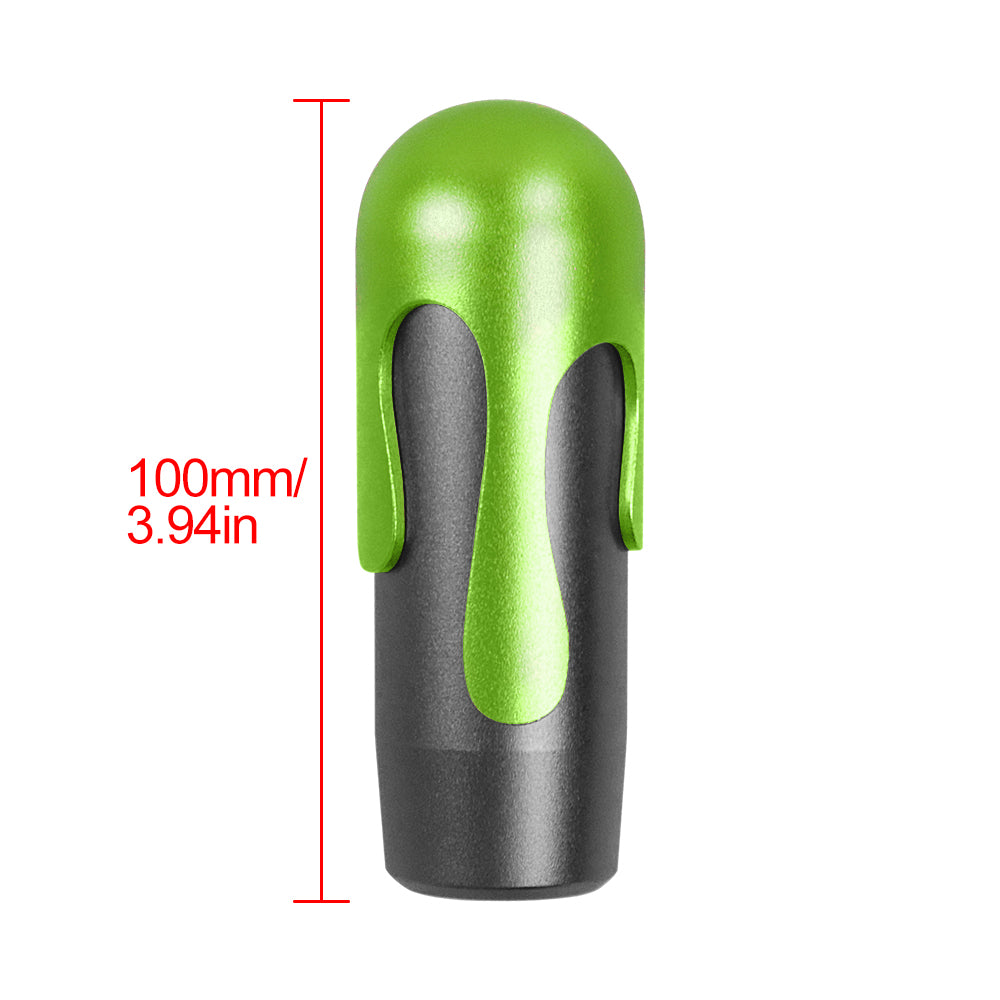 Brand New Universal Ice Cream Aluminum Black Green Manual Car Gear Shift Knob Stick Shifter M8 M10 M12