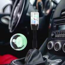 Load image into Gallery viewer, Brand New Universal Acrylic Clear Crystal Super Mario Bros Luigi Manuel Gear Stick Shift Knob M8 M10 M12 &amp; Black Shifter Extender Extension