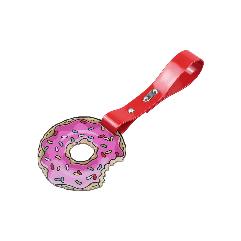 Brand New The Simpsons Sprinkled Donut JDM TSURIKAWA Ring Subway Train Bus Handle Red Strap Charm Drift