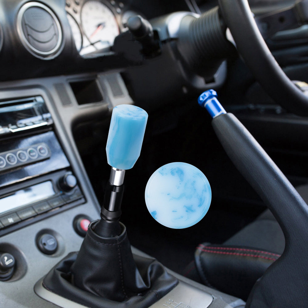 Brand New Universal JDM BLUE 6CM Marble Style Stick Automatic Transmission Racing Gear Shift Knob