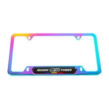 Load image into Gallery viewer, Brand New Universal 2PCS Mugen Power Neo Chrome Metal License Plate Frame