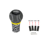 BRAND NEW UNIVERSAL MOMO ULTRA GRAFFITI SUEDE LEATHER MANUEL GEAR STICK SHIFT KNOB M8 M10 M12 M11 M12