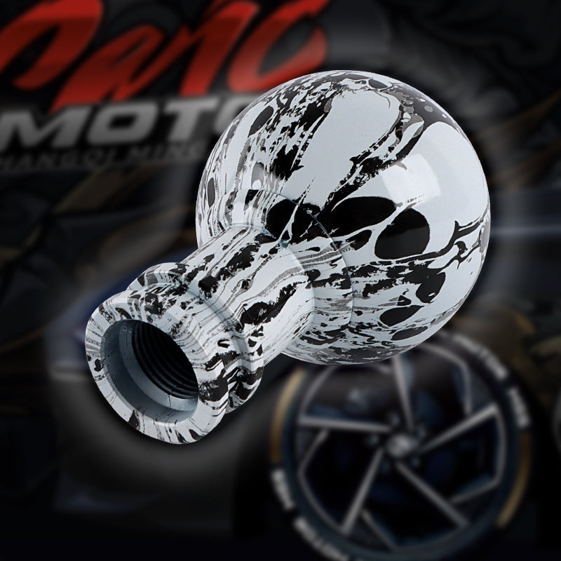 Brand New JDM Skull Stickerbomb V1 Design Universal Round Ball Car Racing Shift Knob Manual Gear Shift Knob Shifter M12 M10 M8