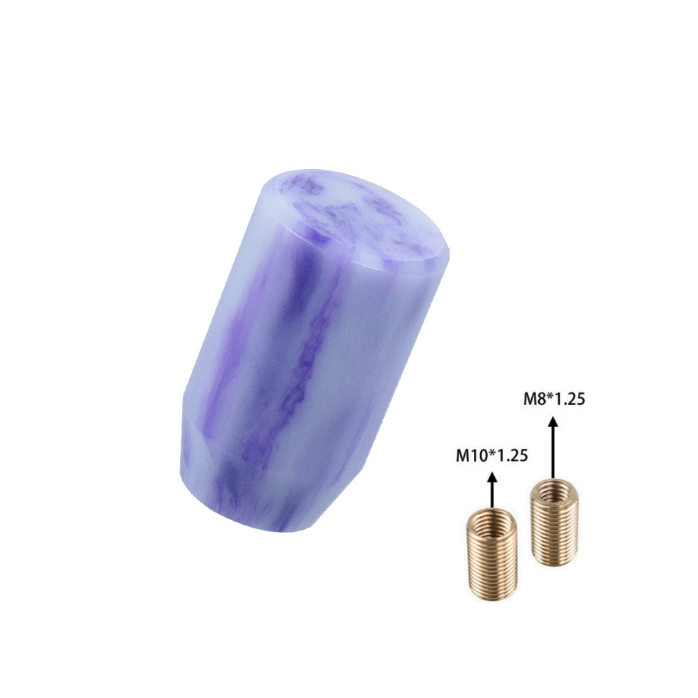 Brand New JDM Universal Purple 6CM Marble Style Stick Manual Gear Shift Knob Shifter M8 M10 M12